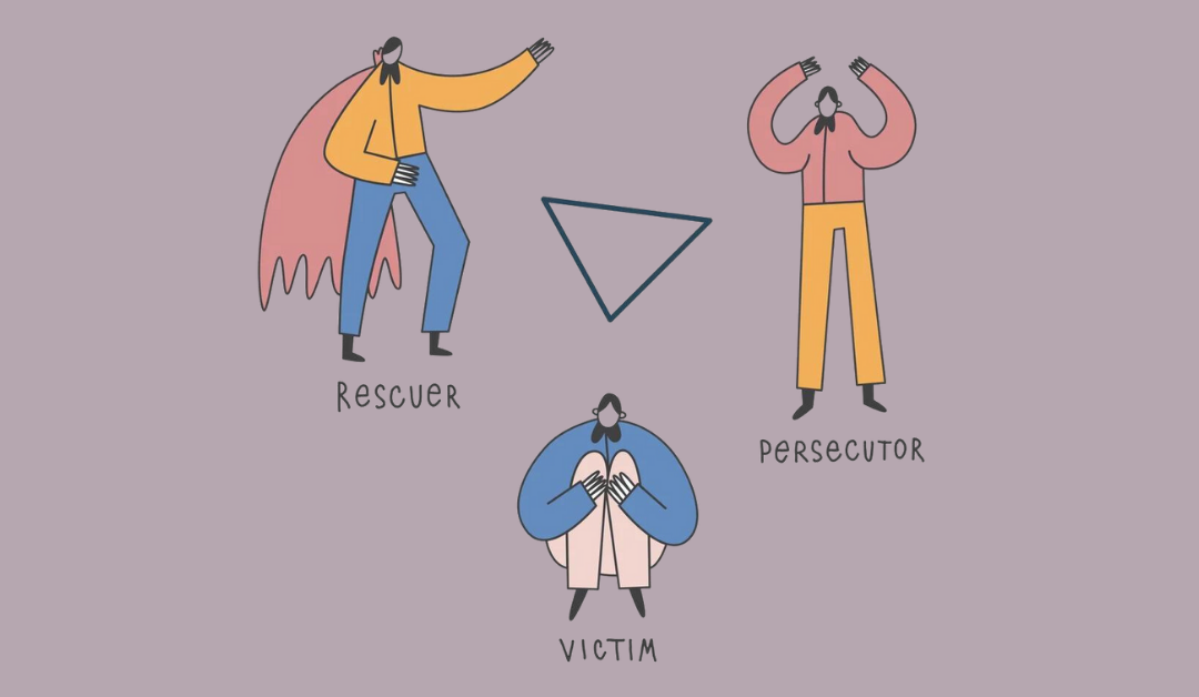 The Drama Triangle psychological relationship concept