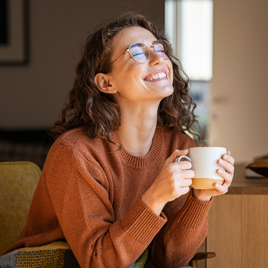 Anxiety therapy Cary helps woman feel less stressed