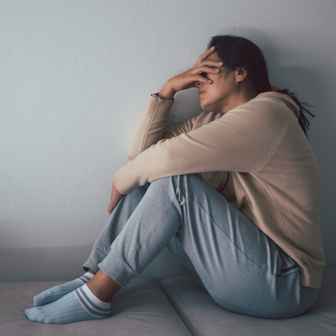 Depressed woman in Cary